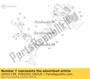 Piaggio Group 1D001198 kit de anel - Lado inferior