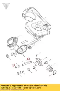 triumph T3600178 afdichting 20 x 26 x 4 - Onderkant