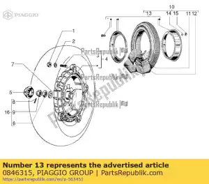 Piaggio Group 0846315 felga. assy. - Dół