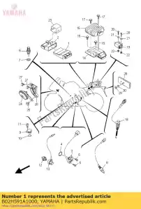 yamaha B02H591A1000 unidade de controle do motor - Lado inferior