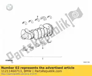 bmw 11211460713 lagerschaal geel - stufe 1 - Onderkant