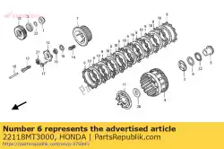 ring, 35x52x2 van Honda, met onderdeel nummer 22118MT3000, bestel je hier online: