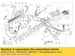 Aprilia AP8127072, Verkabelung der plattenbeleuchtung, OEM: Aprilia AP8127072