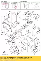 grafisch 1 van Yamaha, met onderdeel nummer BX42839120, bestel je hier online: