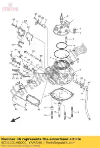 yamaha 5CU1131V0000 arbre 1 - La partie au fond