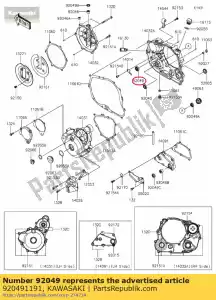 kawasaki 920491191 seal-olie kl250-d2 - Onderkant