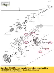 Here you can order the shoe,t=7. 5 kvf360-a1 from Kawasaki, with part number 490481090: