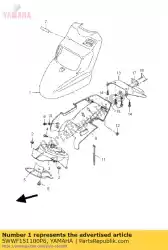 Aquí puede pedir guardabarros delantero smx de Yamaha , con el número de pieza 5WWF151100P6:
