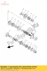 Here you can order the gear, 2nd pinion from Yamaha, with part number 4KD171210000: