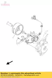 Ici, vous pouvez commander le stator assy auprès de Yamaha , avec le numéro de pièce 4D3814100000: