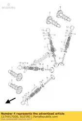 Ici, vous pouvez commander le arbre à cames comp, e auprès de Suzuki , avec le numéro de pièce 1274017G00: