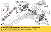 41315HL3A00, Honda, gezamenlijke rr rondsel honda sxs500m pioneer 500 sxs700m2p sxs700m4p trx420fa6 trx500fa6 trx500fa7 trx500fm6 trx520fa6 trx520fa7 trx520fm6 700 420 520 , Nieuw