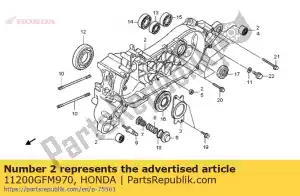 Honda 11200GFM970 crank case comp,l - Bottom side