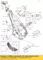 110560624, Kawasaki, beugel, regelaar kx450fcf kawasaki  kx 250 450 2012 2013 2014 2015 2016 2017 2018 2019 2020, Nieuw