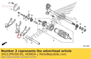 Honda 24212MGSD30 forcella, cambio centrale - Il fondo