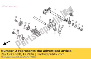 Honda 24212KYJ900 fourche c, changement de vitesse - La partie au fond