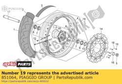 Aprilia 851064, Roda dianteira 17 