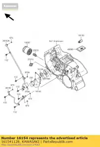 kawasaki 161541128 pompe à rotor, intérieure kvf360-a1 - La partie au fond