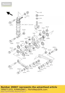 Kawasaki 390071202 arm-susp, uni trak - Il fondo