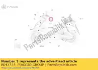 B043725, Piaggio Group, carenatura anteriore dec. 1 rsv4 aprilia  sr 50 2010 2011 2012 2013 2014, Nuovo