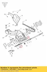 Qui puoi ordinare guarnizione, olio, 32 25 4 da Triumph , con numero parte T3600044: