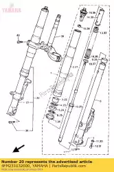 Here you can order the front fork assy (r. H) from Yamaha, with part number 4FM231032000: