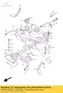 Suzuki 4454110F00 almofada, combustível ta - Lado inferior