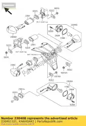 Ici, vous pouvez commander le signal-lampe, fr zr1000-a1 auprès de Kawasaki , avec le numéro de pièce 230401321: