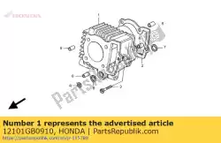 Ici, vous pouvez commander le cylindre auprès de Honda , avec le numéro de pièce 12101GB0910: