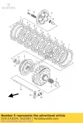 Aqui você pode pedir o cubo, manga de embreagem em Suzuki , com o número da peça 2141143D04: