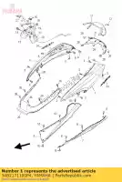 34B2171100P4, Yamaha, coperchio, lato 1 yamaha yp 400 2011, Nuovo