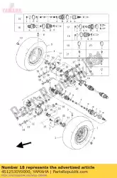 Aquí puede pedir conjunto de arranque (junta de doble desplazamiento) de Yamaha , con el número de pieza 4S12530Y0000: