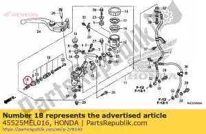 honda 45525MEL016 vara, empurre - Lado inferior