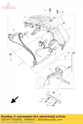 Here you can order the cord assy from Yamaha, with part number 5SEH47350000: