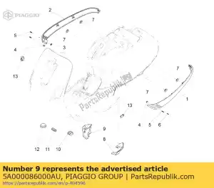 Piaggio Group 5A000086000AU spoiler di copertura - Il fondo