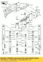 440330027, Kawasaki, couvercle-fourche, intérieur, lh kawasaki vn classic a d mean streak b tourer  vn1600 1600 , Nouveau