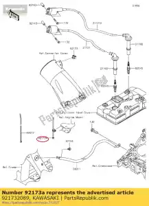 kawasaki 921732089 01 braçadeira - Lado inferior