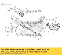 876113, Piaggio Group, contrapeso de descompresión aprilia  caponord dorsoduro zd4tv000, zd4tv001, zd4tva00, zd4tva01, zd4tvc00,  zd4vk000, zd4vka, zd4vk001, zd4vka01 zd4vkb000, zd4vkb001, zd4vkb003, zd4vkb00x, zd4vkb009 zd4vku00 1200 2010 2011 2012 2013 2014 2015 2016 2017, Nuevo