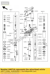 Qui puoi ordinare serranda-assy, ?? Forchetta, rh da Kawasaki , con numero parte 440711088: