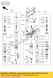 Kawasaki 440711088 serranda-assy, ??forchetta, rh - Il fondo