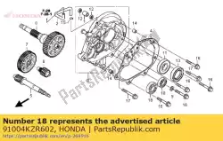 Qui puoi ordinare cuscinetto, sfera radiale, 6202 (fujikoshi) da Honda , con numero parte 91004KZR602: