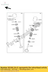 Here you can order the shim,t=3. 425 from Suzuki, with part number K921800204: