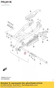 Suzuki 6128232E00 spacer,swgarm p - Bottom side