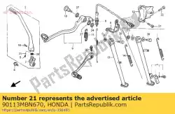 Qui puoi ordinare bullone, presa, 8x27 da Honda , con numero parte 90113MBN670: