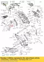 140920986, Kawasaki, pokrywa, os?ona boczna, prawa kawasaki zzr  f performance sport zx1400 e abs h j zzr1400 ninja zx14r brembo ohlins 1400 , Nowy