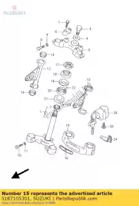 suzuki 5187105301 capa, garfo fr - Lado inferior