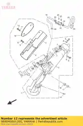 Aquí puede pedir tornillo, encuadernación de Yamaha , con el número de pieza 9890M0601200: