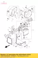 43DE26500000, Yamaha, Air shroud assy., 2 yamaha yfm 90 2009 2010 2011 2012 2013, Nuovo