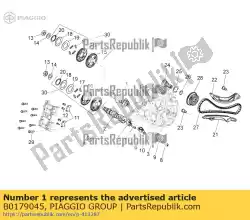 Aqui você pode pedir o árvore de cames de admissão em Piaggio Group , com o número da peça B0179045: