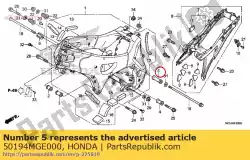 Ici, vous pouvez commander le collier c, support moteur auprès de Honda , avec le numéro de pièce 50194MGE000: